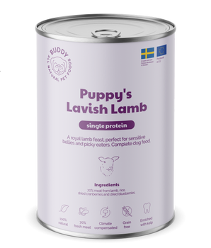 Buddy Nat Puppy Weelderig Lam 400g